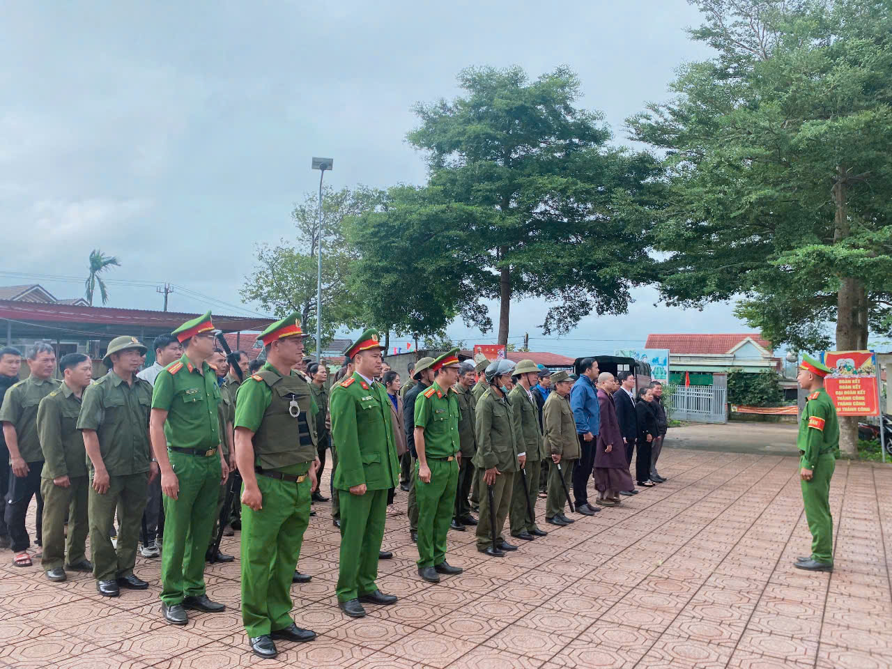 Công an xã Chứ Kbô ra quân tấn công, trấn áp tội phạm, bảo đảm ANTT trước, trong và sauTết Nguyên đán Ất Tỵ 2025